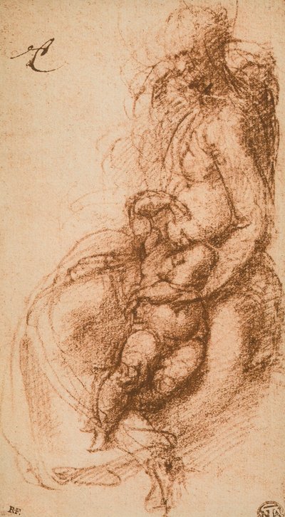 Studio per una Madonna e Bambino da Michelangelo Buonarroti
